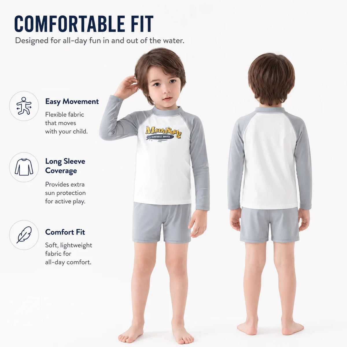 Boys Short Sleeve Swim Set – Surfer Paradise view 5