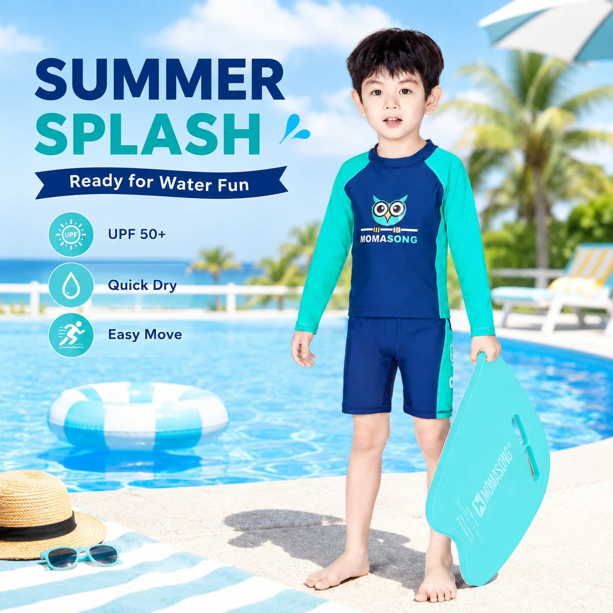 Boys Short Sleeve Swim Set – Ocean Whisper