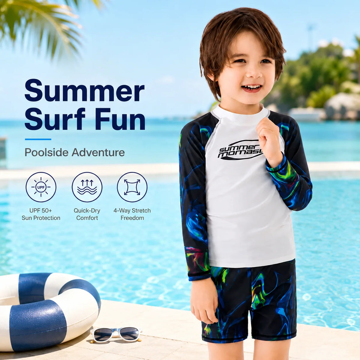 Boys Two-Piece Swim Set – Sunny Beach