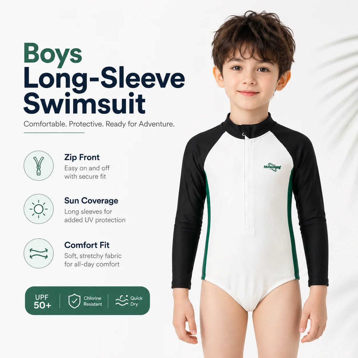 Kids Hooded Beach Towel Poncho – Sea Shell view 2