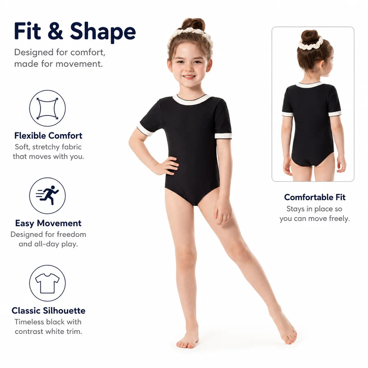 Girls Premium One-Piece Swimsuit – Sweet Ruffles view 5