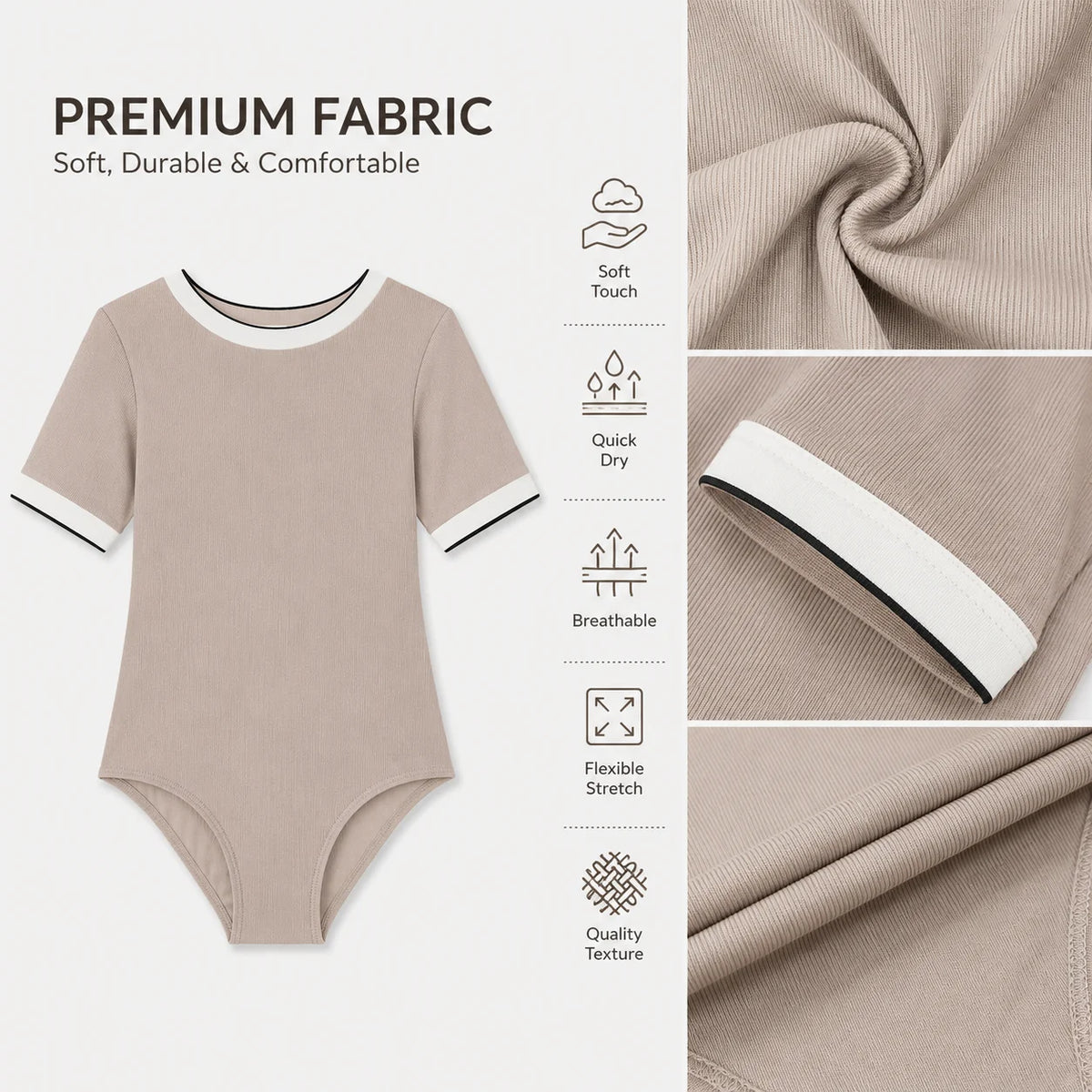 Girls Premium One-Piece Swimsuit – Surfer Paradise view 4