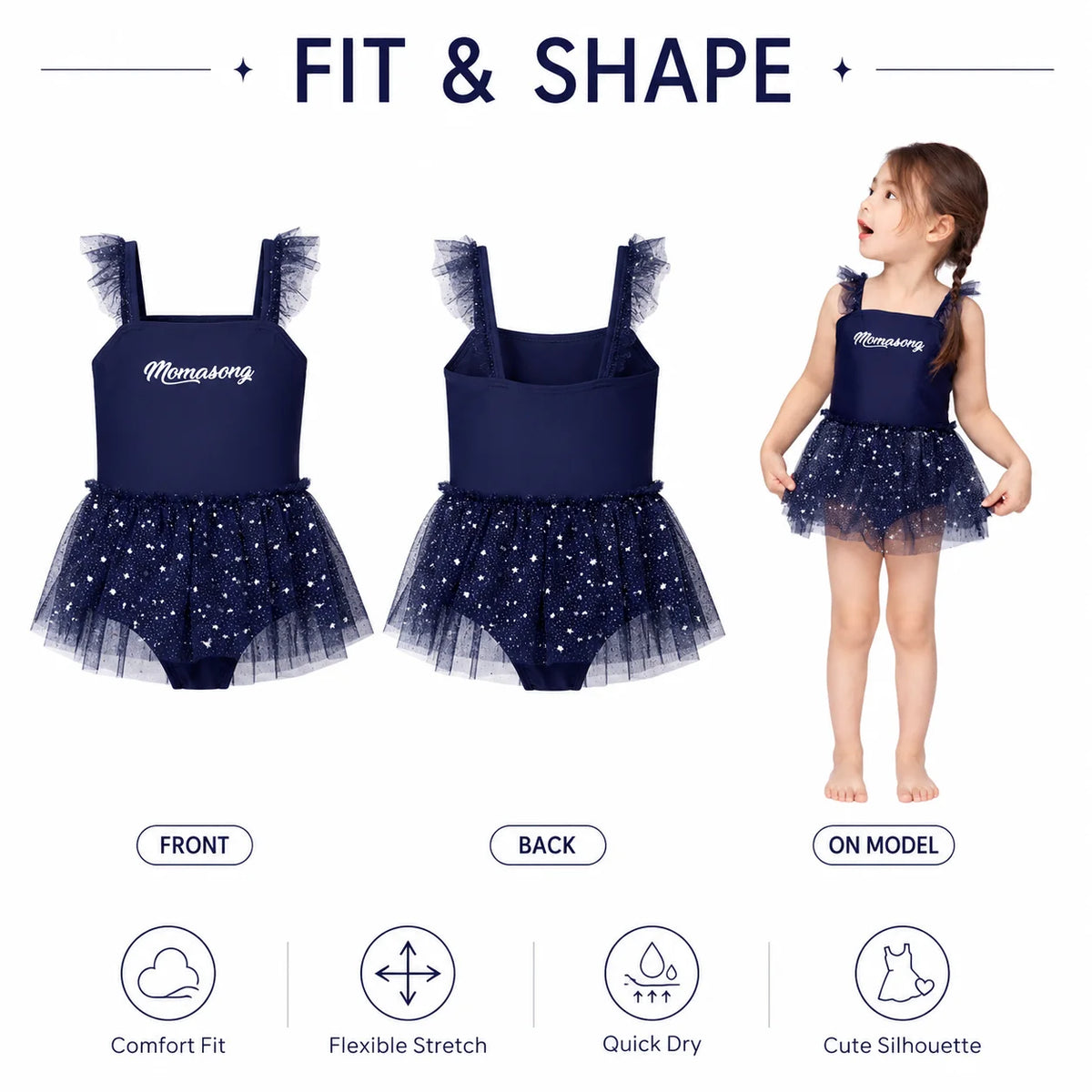 Girls Long Sleeve Rash Guard Set – Sweet Ruffles view 5