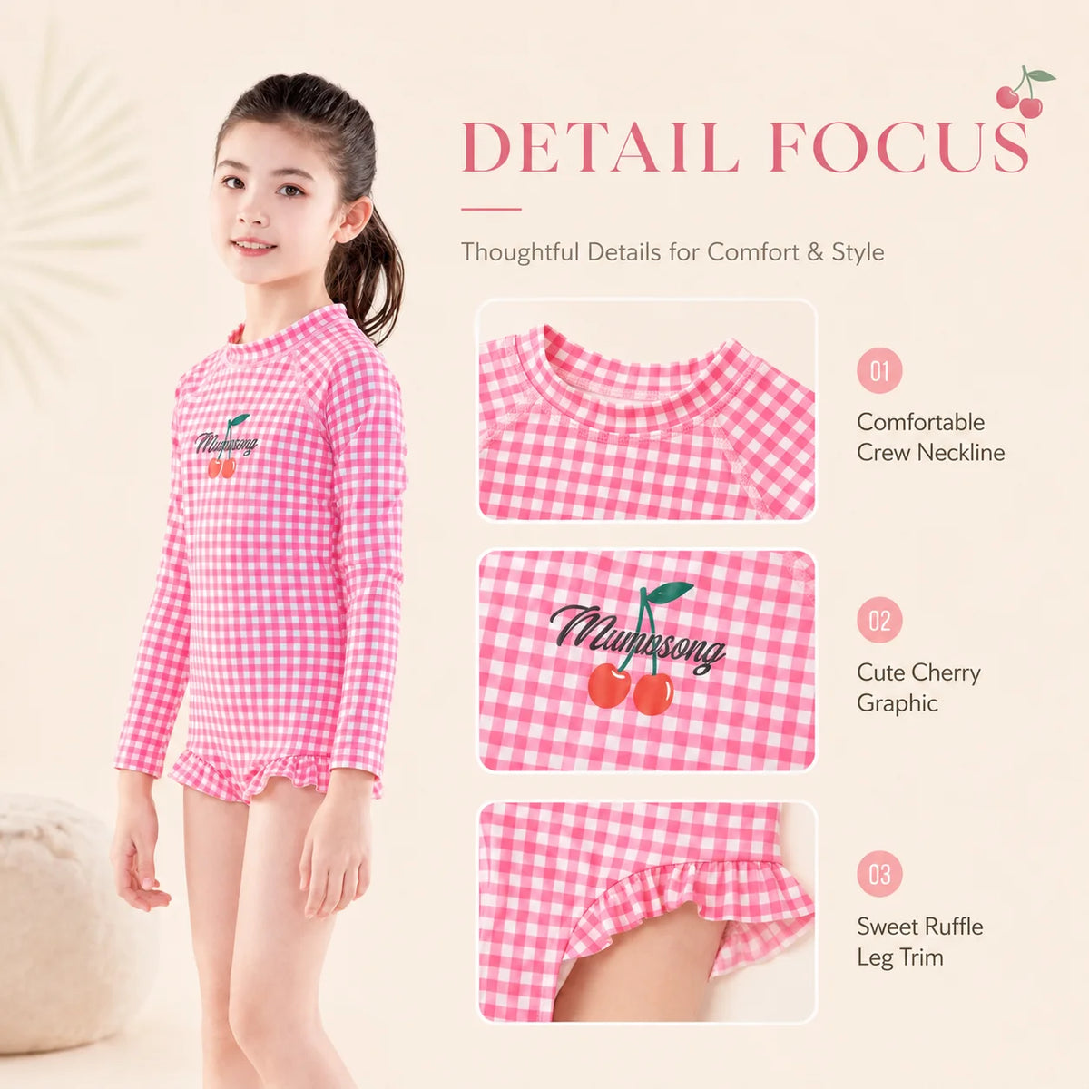 Girls Two-Piece Swim Set – Ocean Breeze view 3