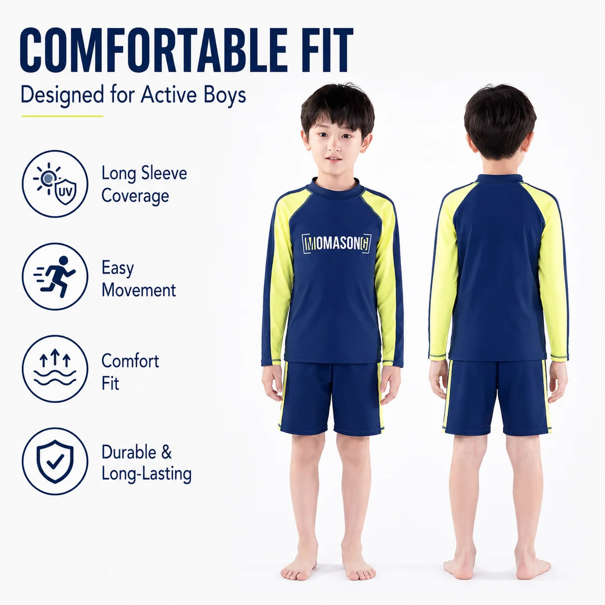 Boys Short Sleeve Swim Set – Coastline Explorer view 5