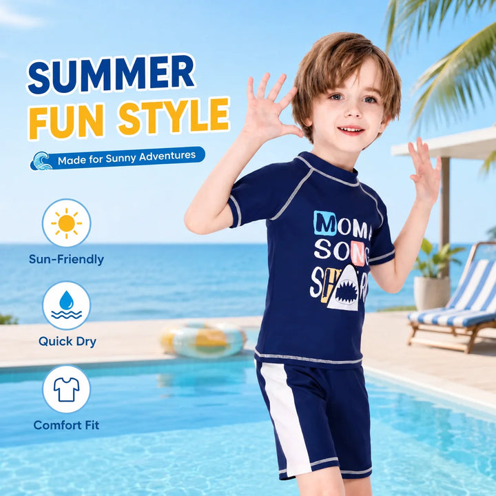 Boys Long Sleeve Rash Guard Set – Sweet Ruffles