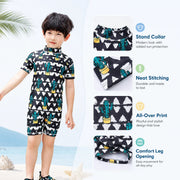 Boys Long Sleeve Rash Guard Set – Wave Rider view 3