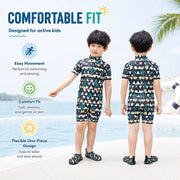 Boys Long Sleeve Rash Guard Set – Wave Rider view 5