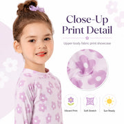 Girls Long Sleeve Rash Guard Set – Sweet Ruffles view 2