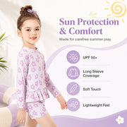 Girls Long Sleeve Rash Guard Set – Sweet Ruffles view 7
