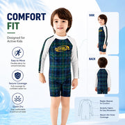 Boys Zip-Up Rash Guard Shorts Set – Summer Splash view 5