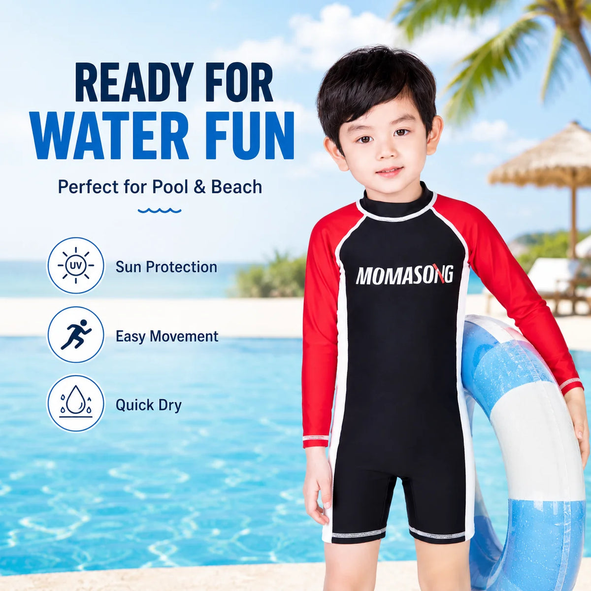 Boys Two-Piece Swim Set – Sandy Beach