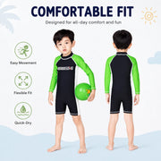 Boys Long Sleeve Rash Guard Set – Sea Breeze view 5