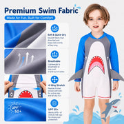 Boys One-Piece Rash Guard Swimsuit – Island Breeze view 4