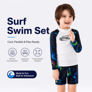 Boys Two-Piece Swim Set – Sunny Beach view 2