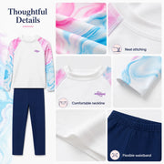Girls Long Sleeve Rash Guard Set – Surfer Paradise view 5