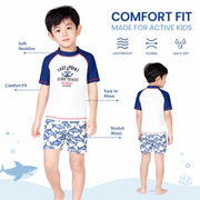 Boys One-Piece Rash Guard Swimsuit – Sea Turtle view 5