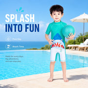 Boys Long Sleeve Rash Guard Set – Seashore Fun