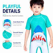 Boys Long Sleeve Rash Guard Set – Seashore Fun view 3