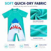 Boys Long Sleeve Rash Guard Set – Seashore Fun view 4