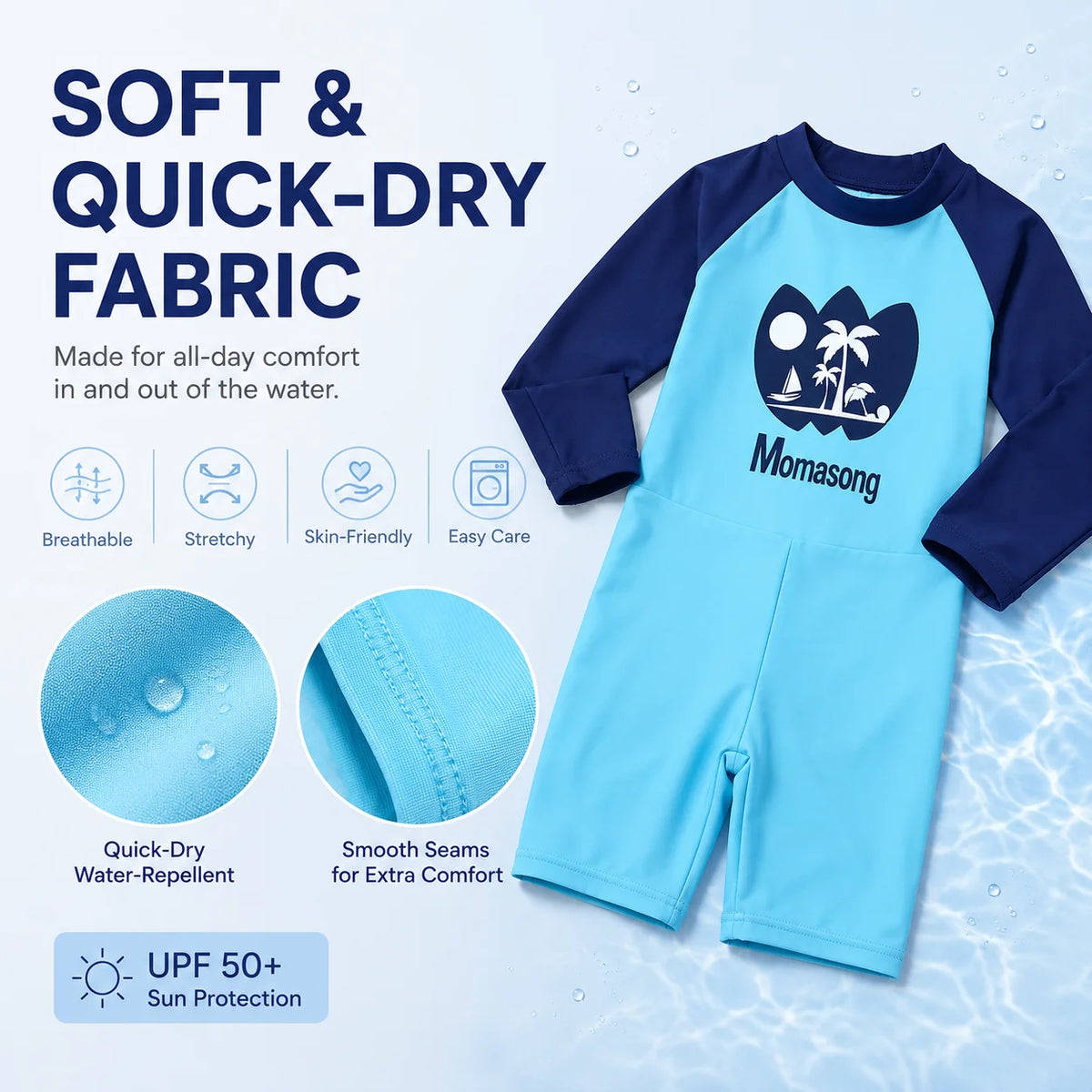 Boys Short Sleeve Swim Set – Sunny Splash view 2