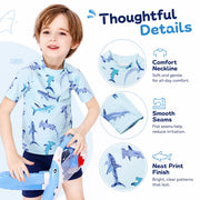 Boys One-Piece Rash Guard Swimsuit – Wave Catcher view 3