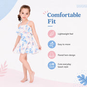 Girls One-Piece Rash Guard Swimsuit – Safari Adventure view 4