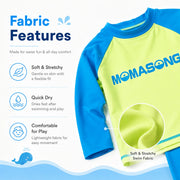 Boys Long Sleeve Rash Guard Set – Surfboard Dream view 4