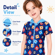 Boys Short Sleeve Swim Set – Cozy Cove view 3