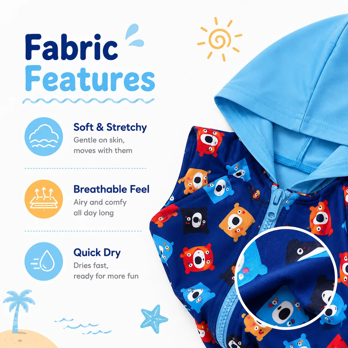 Boys Short Sleeve Swim Set – Cozy Cove view 4