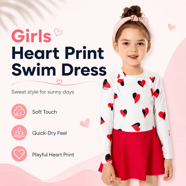 Girls Shark Print Rash Guard Set – Aqua Dream
