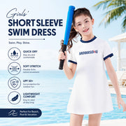 Girls Premium Swim Dress – Surfer Paradise view 2