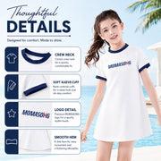 Girls Premium Swim Dress – Surfer Paradise view 3