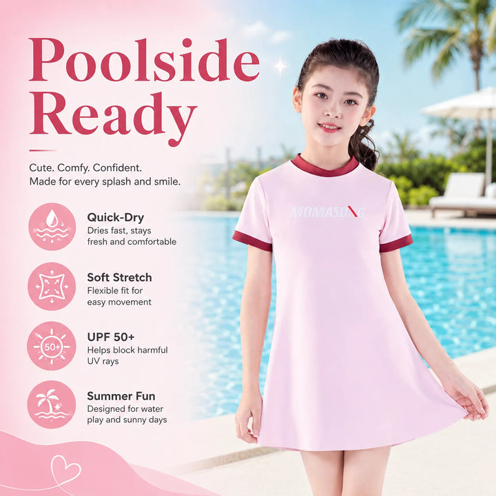 Girls Ruffle Two-Piece Swimsuit – Safari Adventure