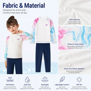 Girls Long Sleeve Rash Guard Set – Starfish Fantasy view 3