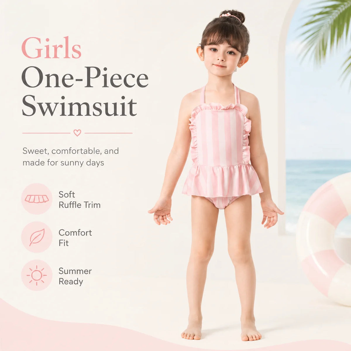 Girls Swimsuit – Wave Rider view 2