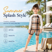 Girls Premium One-Piece Swimsuit – Ocean Breeze