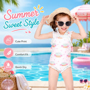 Girls Long Sleeve Rash Guard Set – Sunny Waves