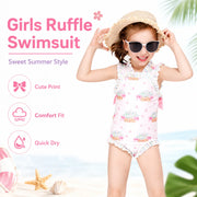 Girls Long Sleeve Rash Guard Set – Sunny Waves view 2