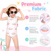 Girls Long Sleeve Rash Guard Set – Sunny Waves view 4
