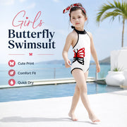 Girls Premium One-Piece Swimsuit – Sweet Ruffles view 2