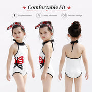 Girls Premium One-Piece Swimsuit – Sweet Ruffles view 5