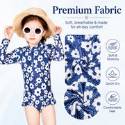 Girls Long Sleeve Rash Guard Set – Surfer Paradise view 4
