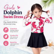 Girls One-Piece Rash Guard Swimsuit – Safari Adventure view 5