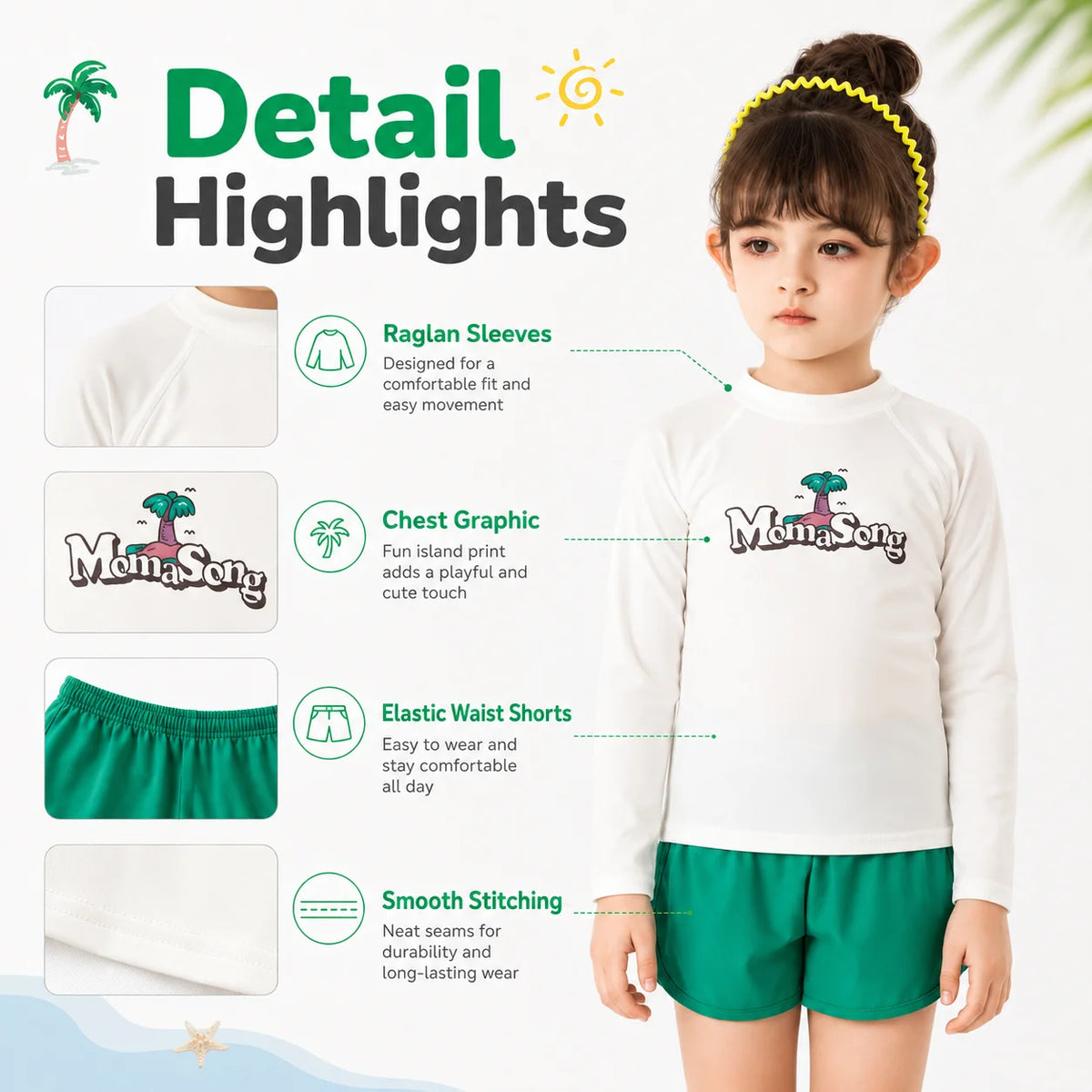 Girls Swimsuit – Aqua Dream view 4
