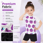 Girls Long Sleeve Rash Guard Set – Wave Rider view 4