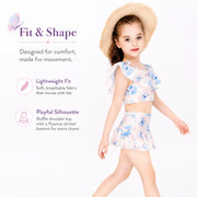 Kids Wide Brim UV Sun Hat – Sea Shell view 5