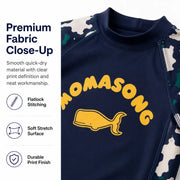 Boys Long Sleeve Rash Guard Set – Whale Adventure view 5