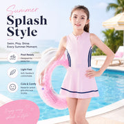 Girls Long Sleeve Rash Guard Set – Coral Reef