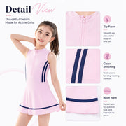 Girls Long Sleeve Rash Guard Set – Coral Reef view 2